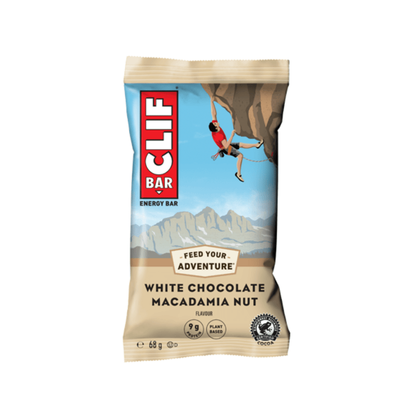 Barrita Energética Clif Bar Chocolate Blanco Con Macadamia