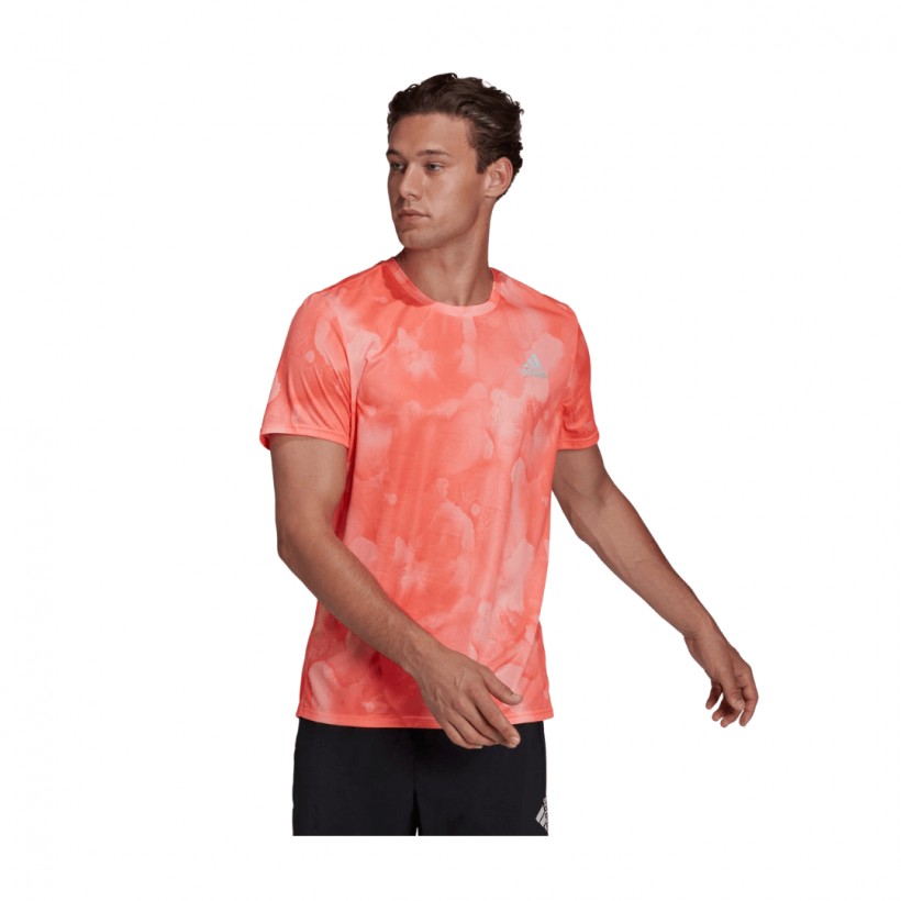 Adidas Fast Tee GFX Short Sleeve Orange T-Shirt