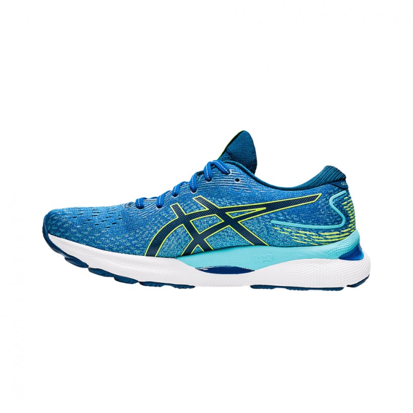 Asics Gel-Nimbus 24 Blue Yellow SS22 Running Shoes