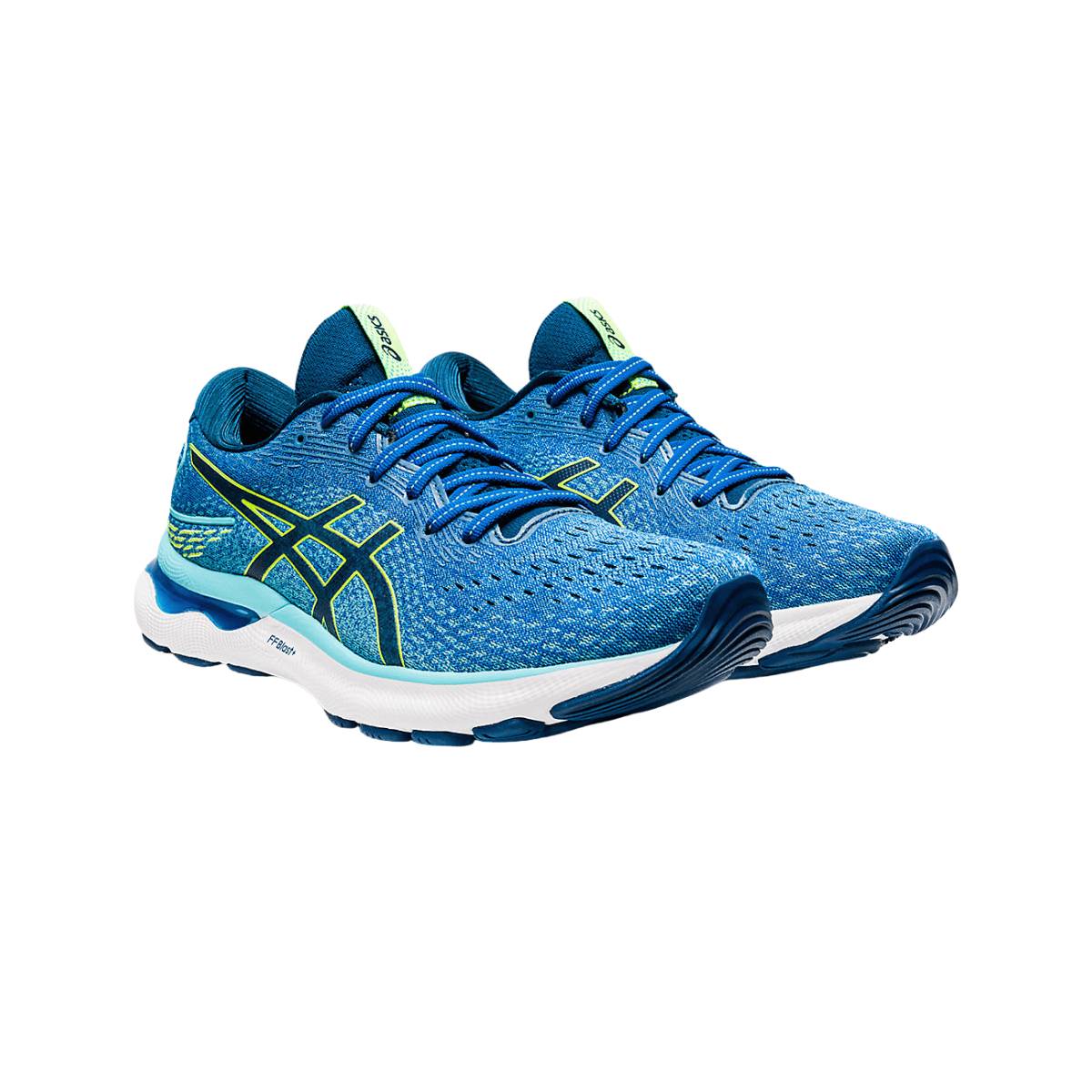 Asics Gel-Nimbus 24 Blue Yellow SS22 At Price.