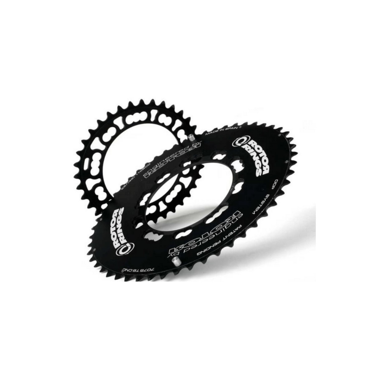 Rotor Qrings Compact 110 BCD Aero 52/36 Oval Chainring Set, BCD BCD 110x4 Shimano