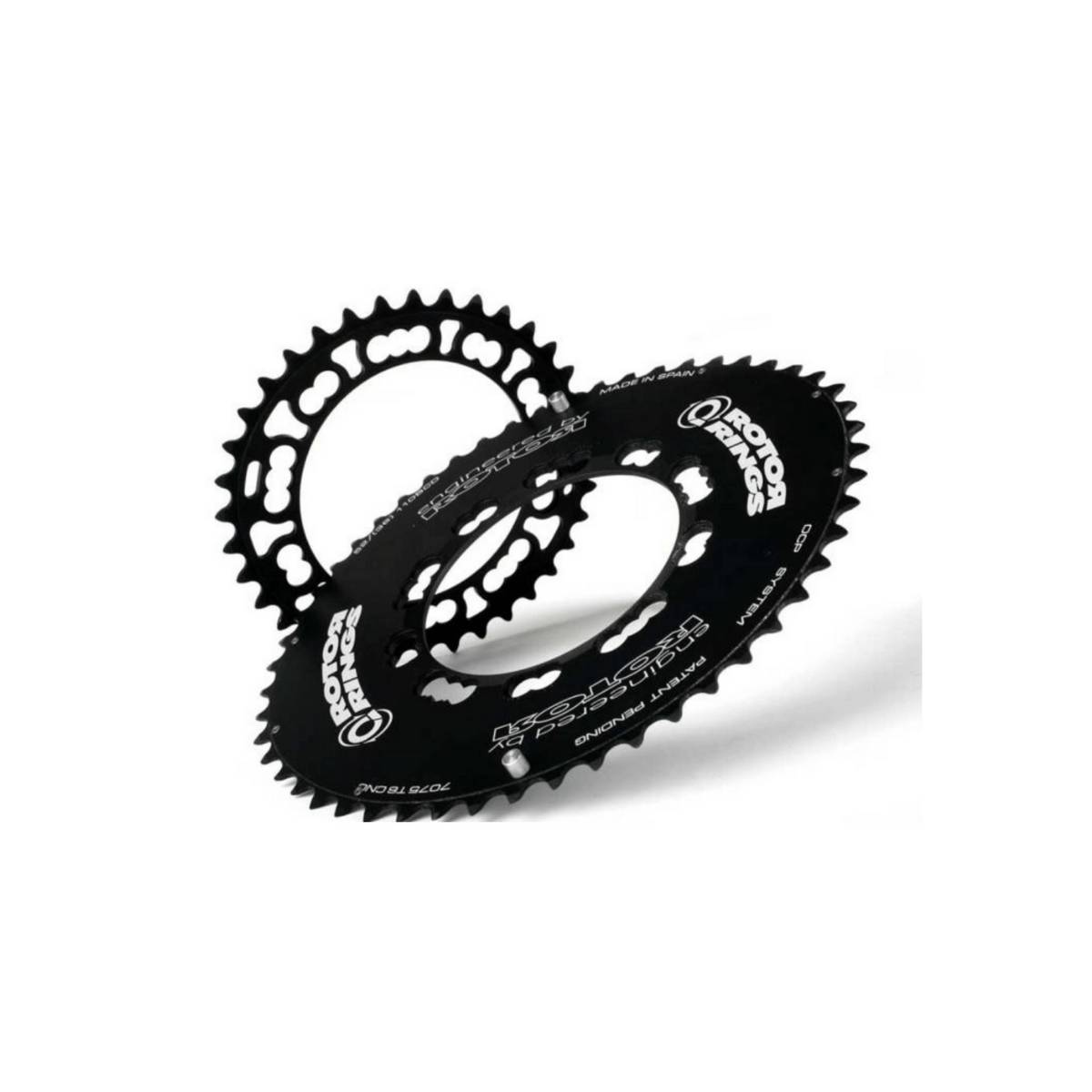 Rotor Qrings Compact 110 BCD Aero 52/36 Oval Kettenblatt-Set, BCD BCD 110x4 Shimano