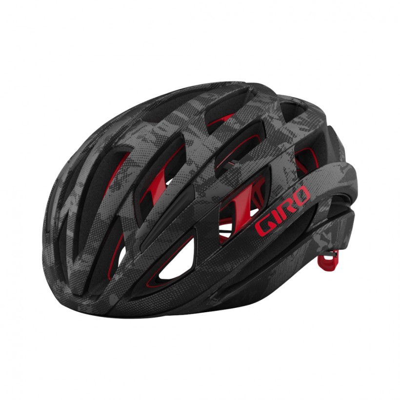 Giro Helios Spherical Helm Dunkelgrau Rot
