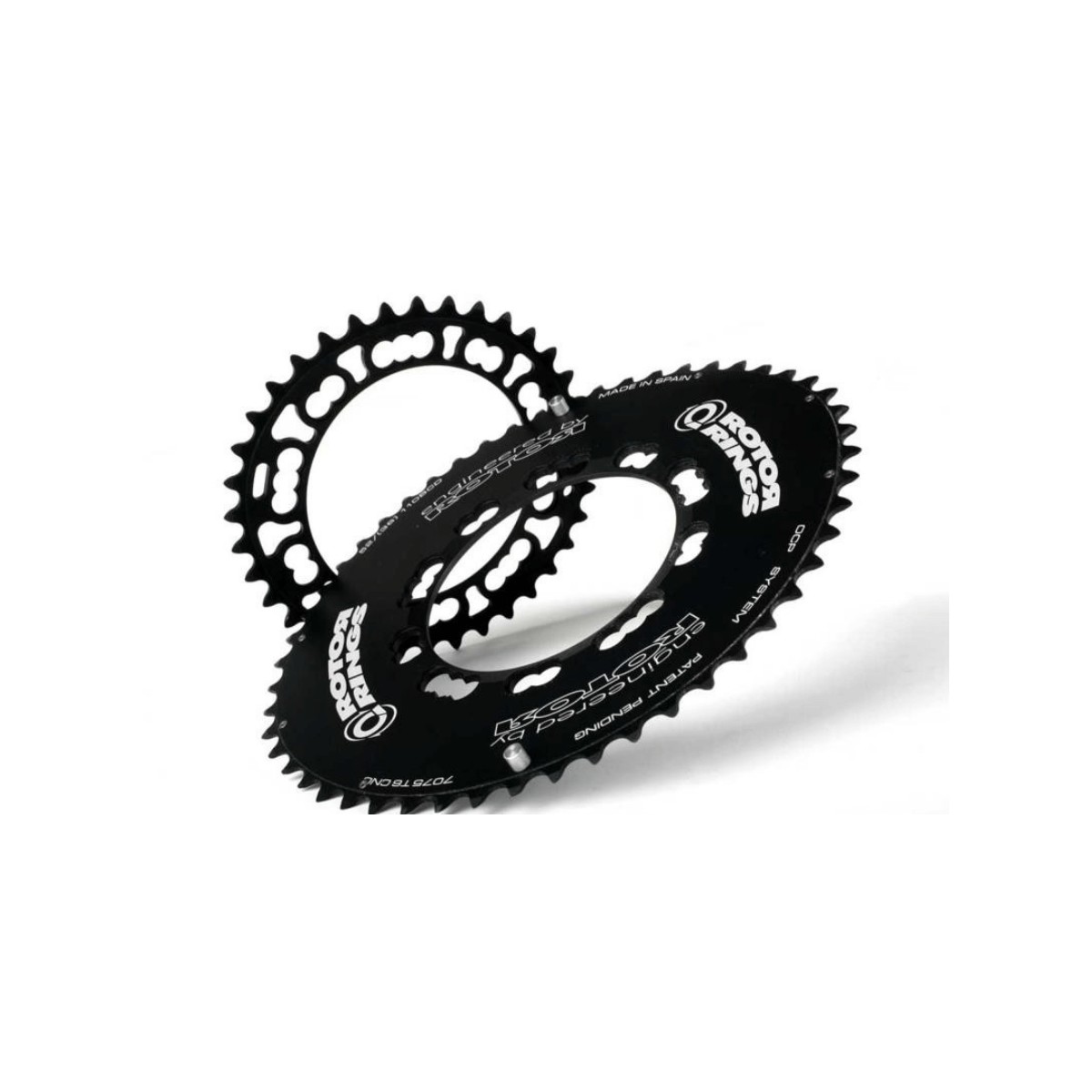 Rotor Qrings Compact 110 BCD Aero 50/34 Oval Chainring Set, BCD BCD 110x4 Shimano