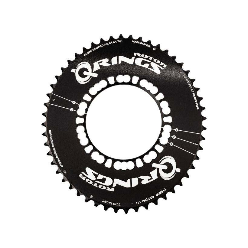 Corona Rotore Qring Compact 110 BCD Aero 52 Esterno