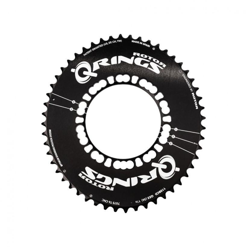 Chainring Rotor Qring Compact 110 BCD Aero 52 Outer