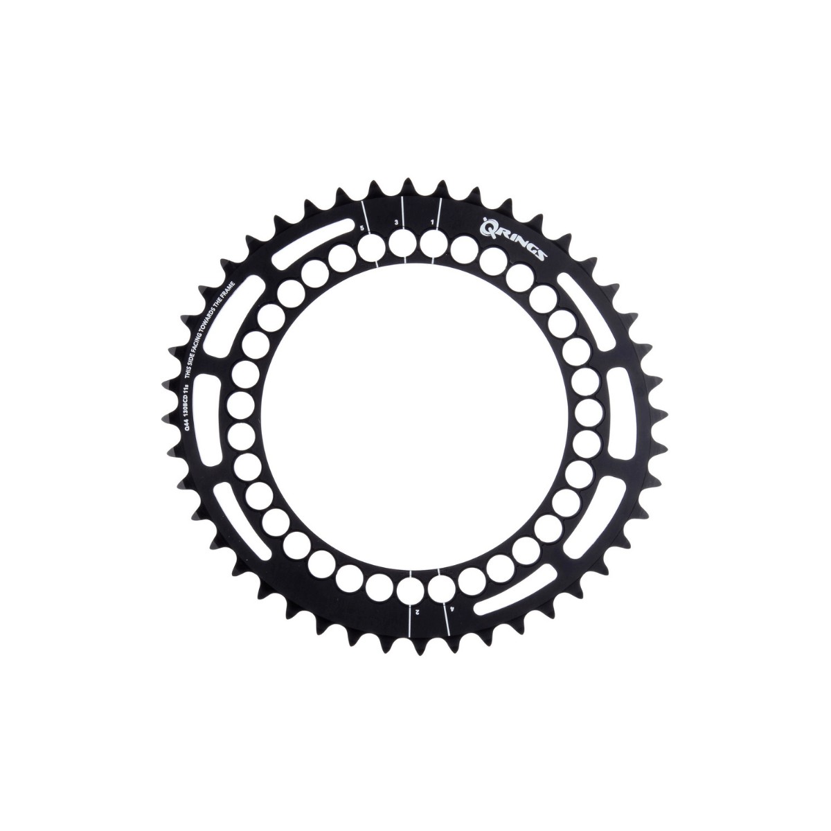 Ovaler Plattenrotor Q-Ring innen schwarz, BCD 36D - BCD 110x5