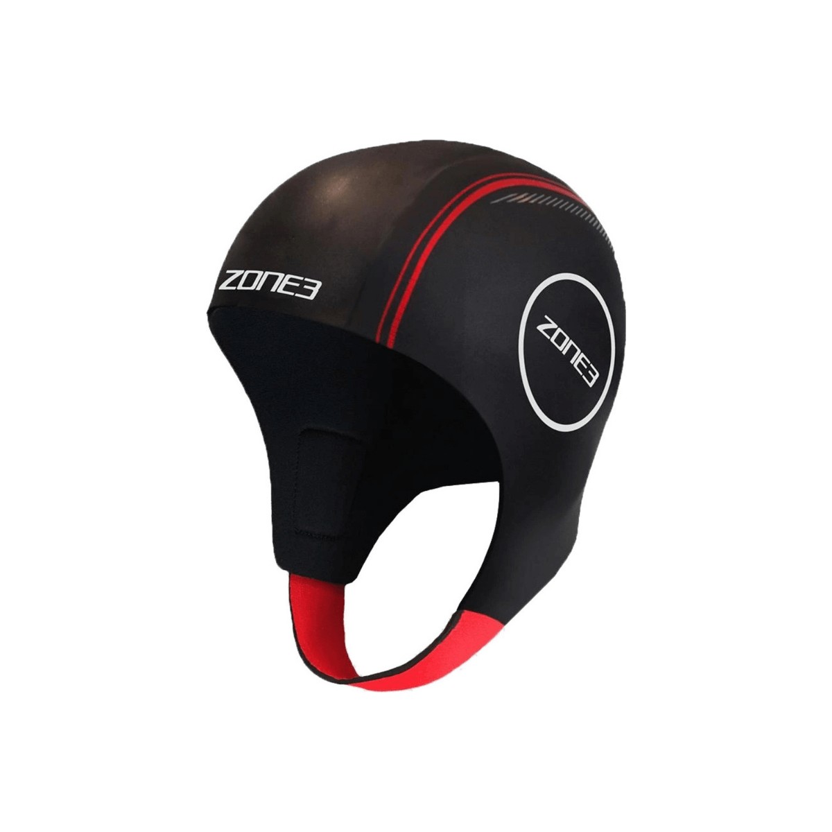 Gorro Zone3 Natación Negro Rojo, Talla S