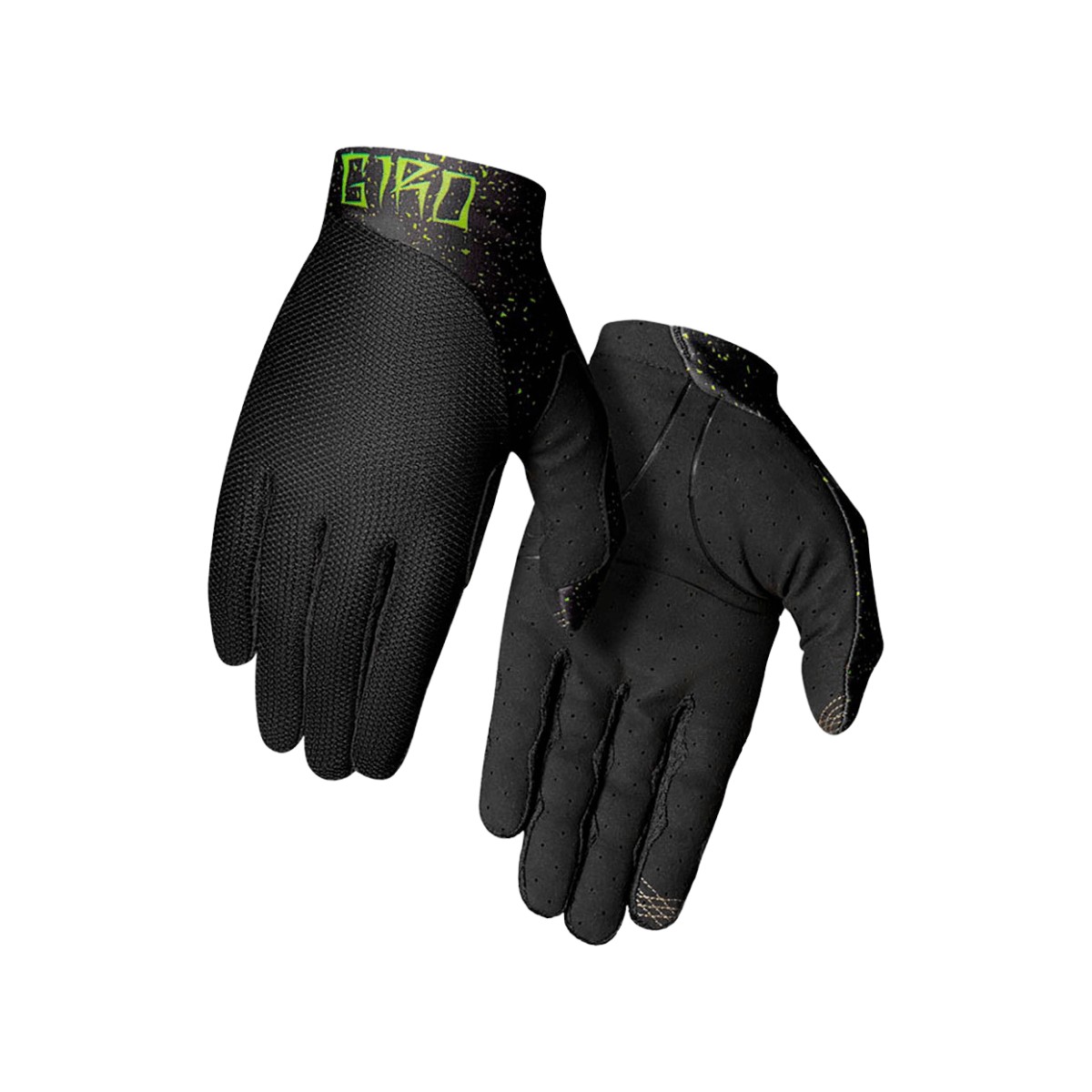 Gloves Giro Trixter Long Black Lime, Size S