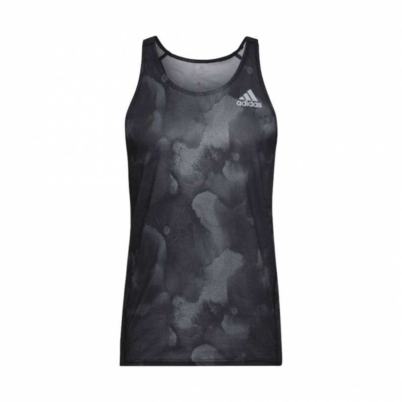 T-shirt Débardeur Adidas Fast Graphic imprimé gris