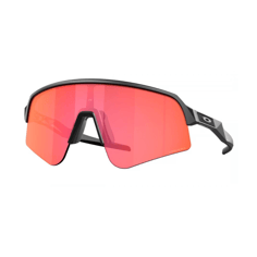 Occhiali Oakley Sutro Lite Sweep neri opachi con lenti rosse Prizm