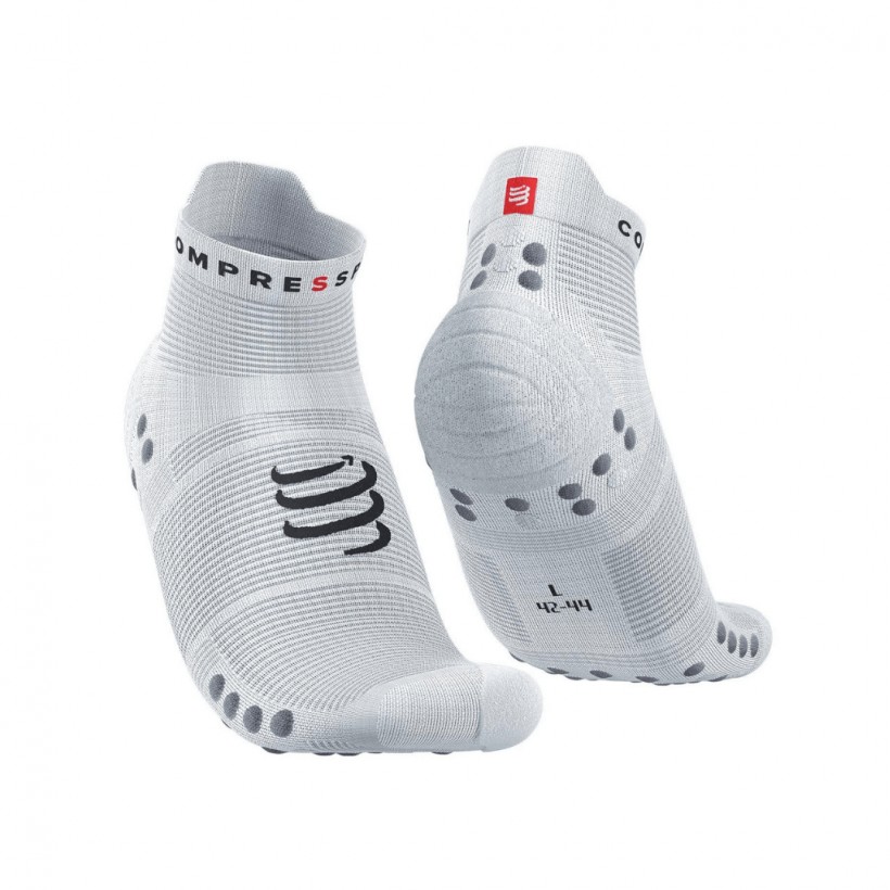 Compressport Pro Racing Socks V4.0 Low White Gray