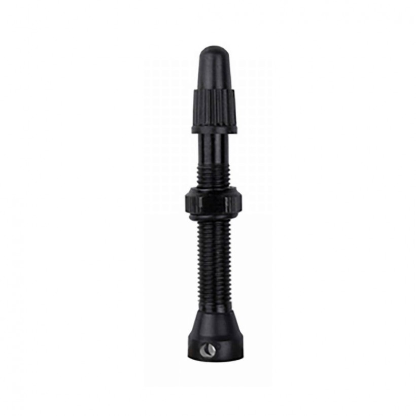 Aluminum Mousse Tubeless Valves 44 mm Black