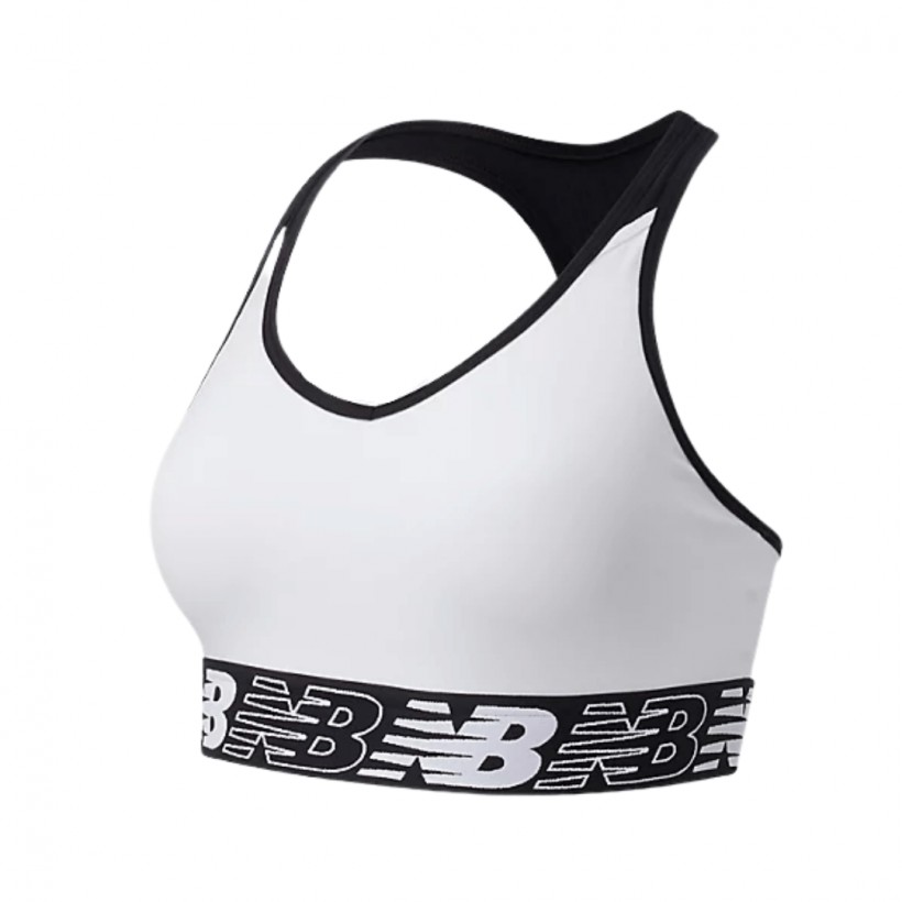 New Balance Pace Bra 3.0 Sport-BH Weiß Damen