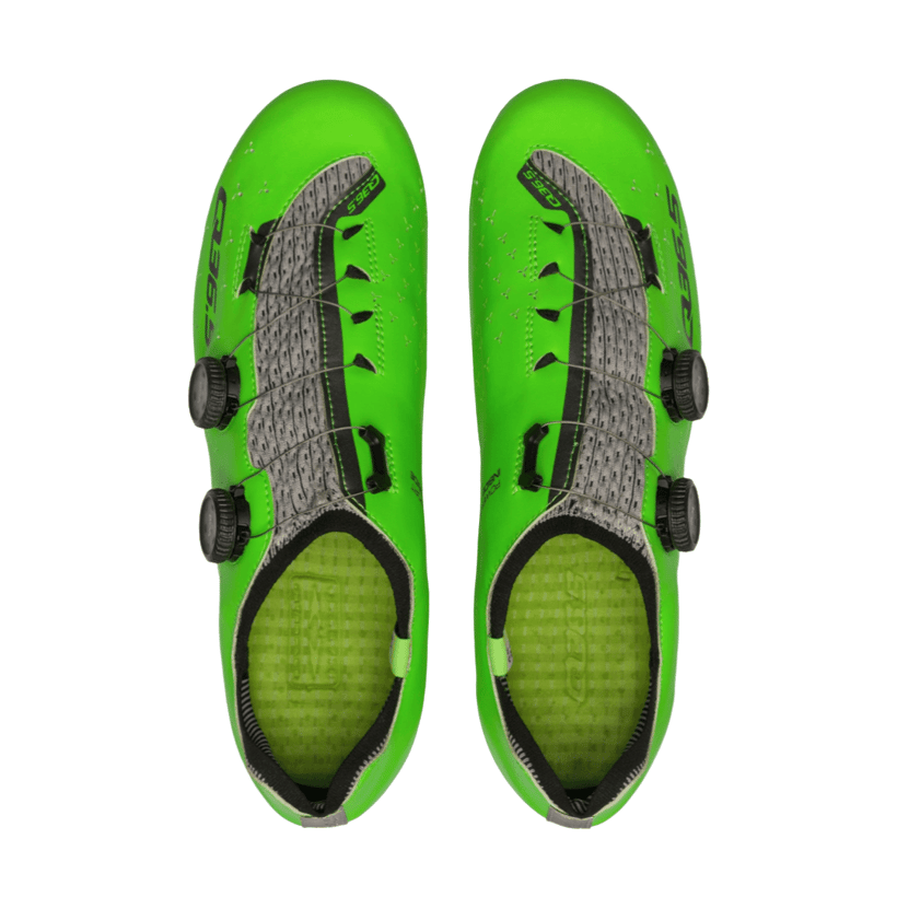 Q36.5 Unieke Road Fluorescerende Groene Sneakers