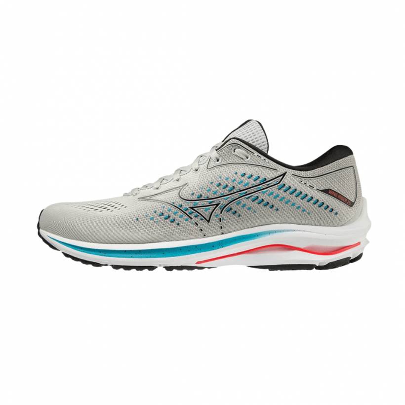 Zapatillas Mizuno Wave Rider 25 Blanco Azul Negro SS22