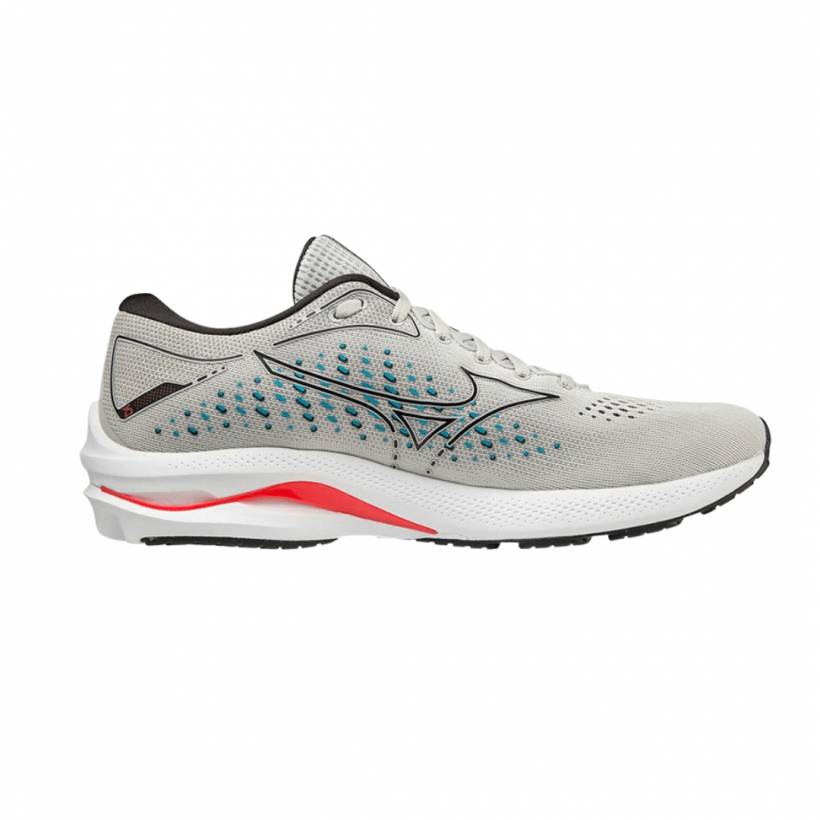 Schuhe Mizuno Wave Rider 25 Weiß Blau Schwarz SS22