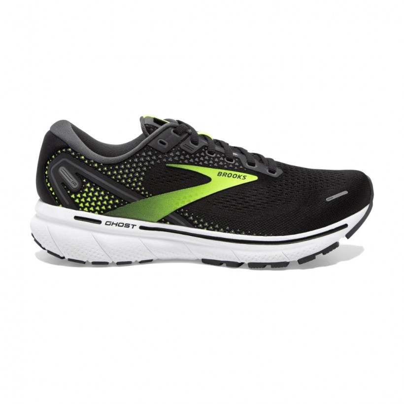 Brooks Ghost 14 Shoes Black Lime SS22