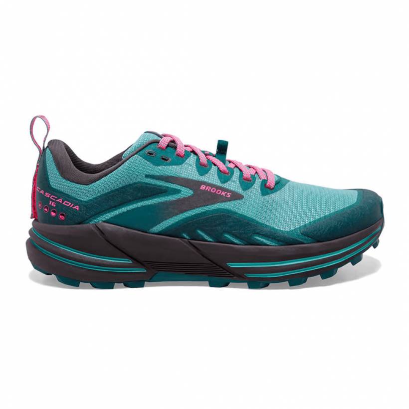 Brooks Cascadia 16 Damenschuhe Blau Rosa SS22