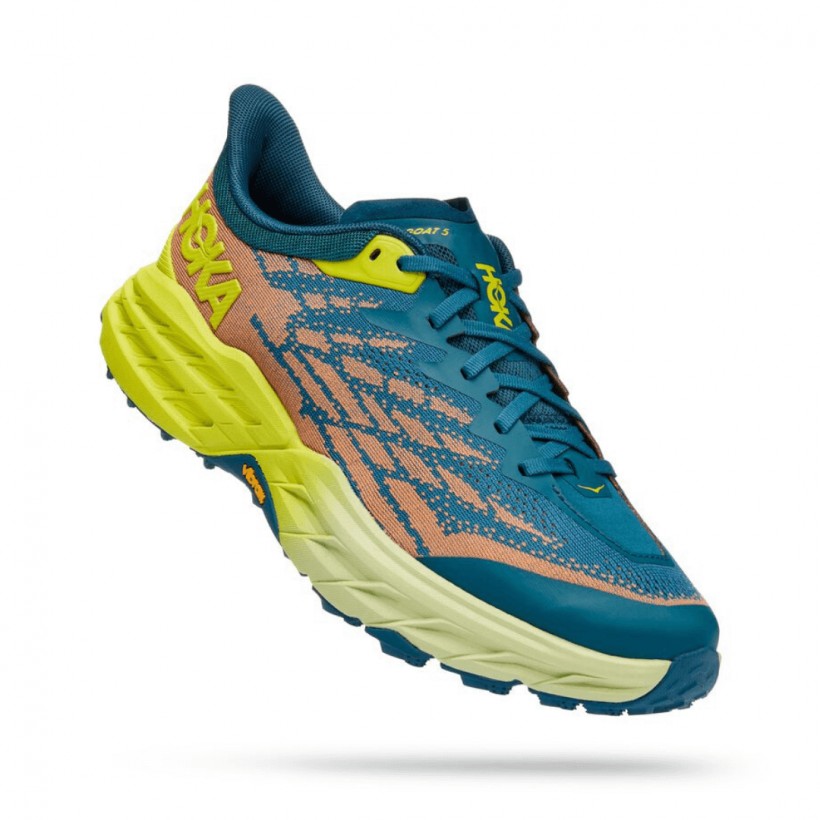 Zapatillas Hoka One One Speedgoat 5 Azul Amarilla SS22