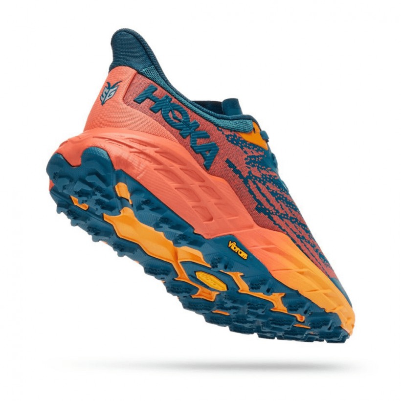 Chaussures Hoka One One Speedgoat 5 Bleu Orange SS22 Femme
