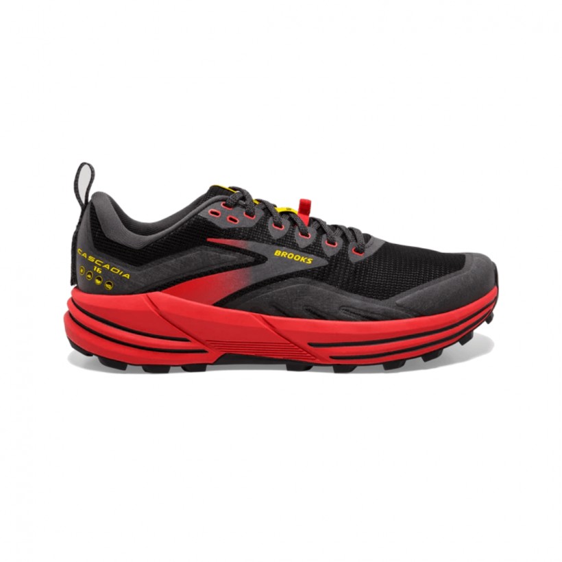 Brooks Cascadia 16 Shoes Black Red SS22