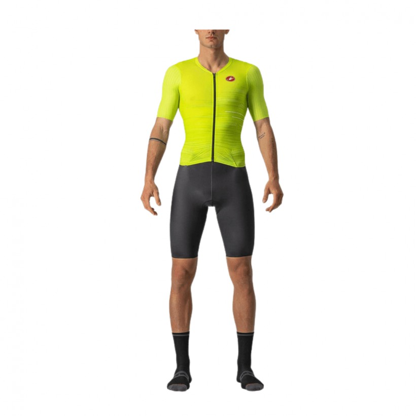 Castelli Integral PR Speed Suit Mono Lime Schwarz