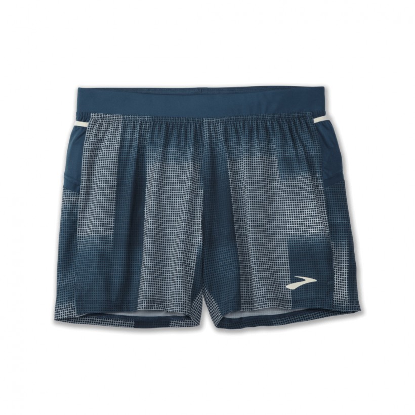 Calção Brooks Sherpa 5" Azul Branco