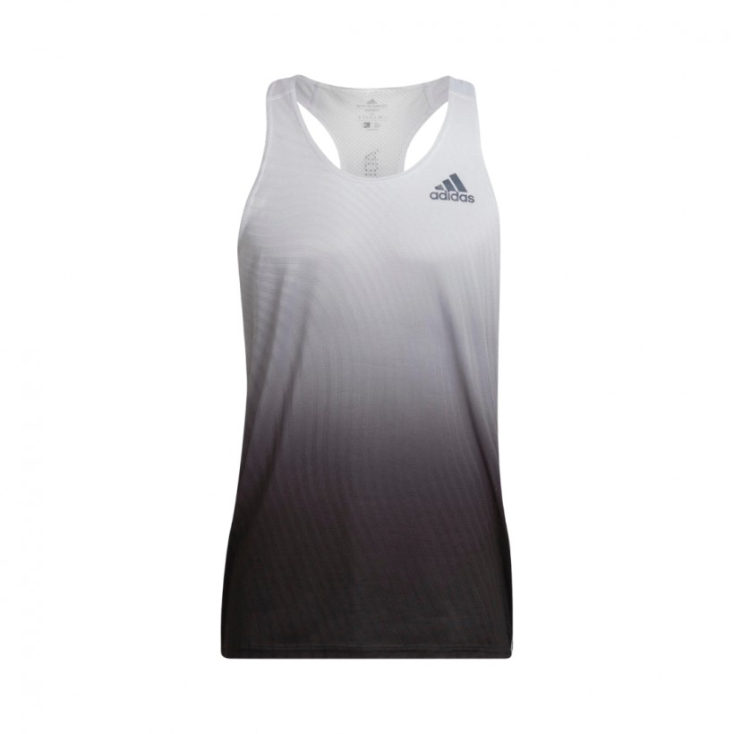 Maglietta Senza Maniche Adidas Adizero Engineered Bianco Nero