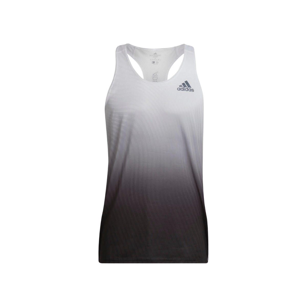 Camiseta Adidas Adizero Engineered Sin Mangas Blanco Negro, Talla L