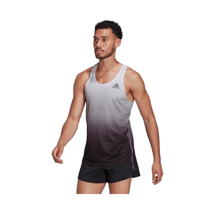 Adidas Adizero Engineered Singlet White Black