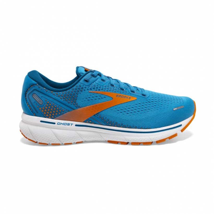 Zapatillas Brooks Ghost 14 Azul Naranja Blanco AW21