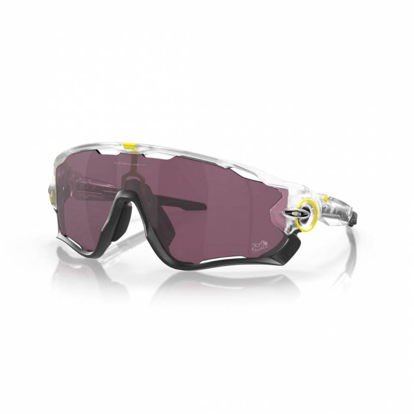 Lunettes Oakley Jawbreaker Tour de France Collection Transparent Lentilles Prizm Road Black