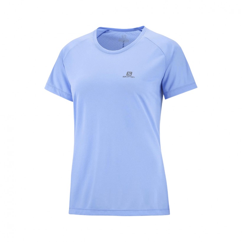 Salomon Cross Rebel Short Sleeve Blue Woman T-Shirt