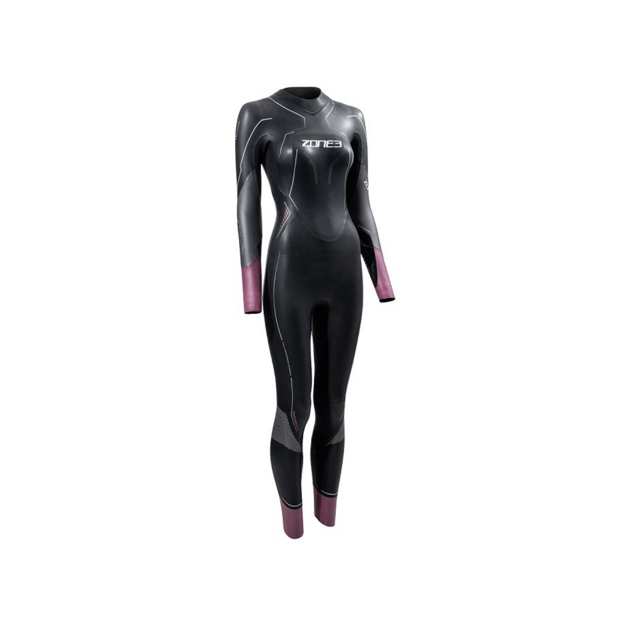 Combinaison Zone3 Aspire Noir Violet Femme, Taille SM