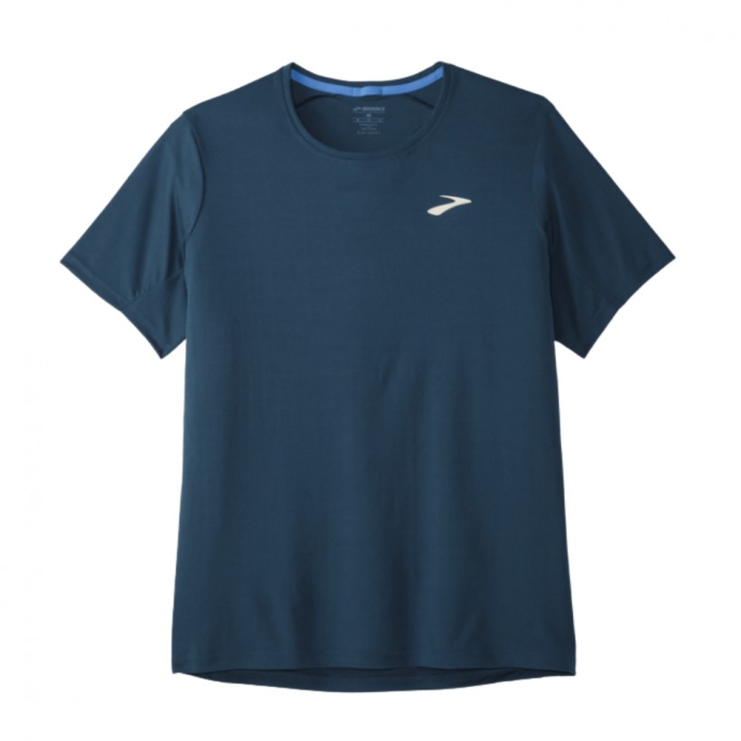 Brooks Atmosphere Short Sleeve T-Shirt Navy Blue White