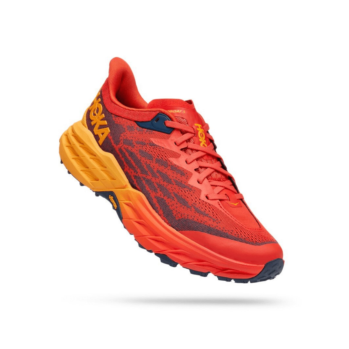 Trail ONE günstig Kaufen-Hoka One One Speedgoat 5 Trailrunningschuhe Rot Orange, Größe EU 43 1/3. Hoka One One Speedgoat 5 Trailrunningschuhe Rot Orange, Größe EU 43 1/3 <![CDATA[Eigenschaften Hoka One One Speedgoat 5 Trailschuhe
 Als Arbeitspferd für tec