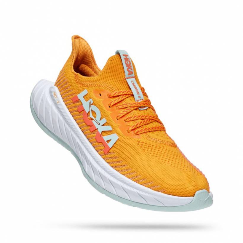 Hoka One One Carbon X 3 Pomarańczowe buty damskie SS22