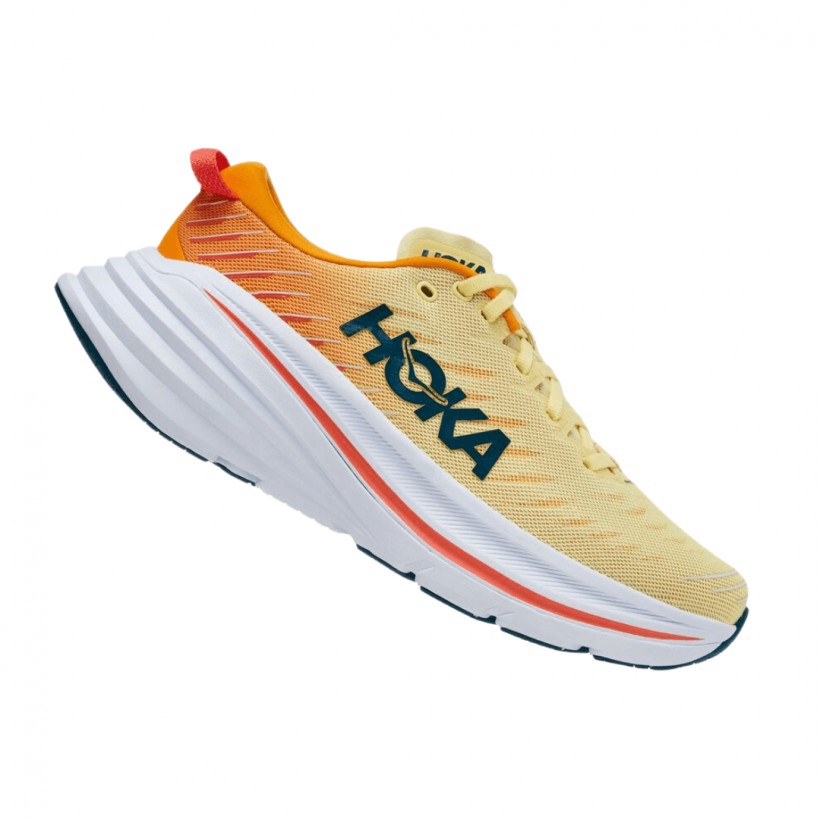 Hoka One One Bondi X Yellow Orange Shoes SS22