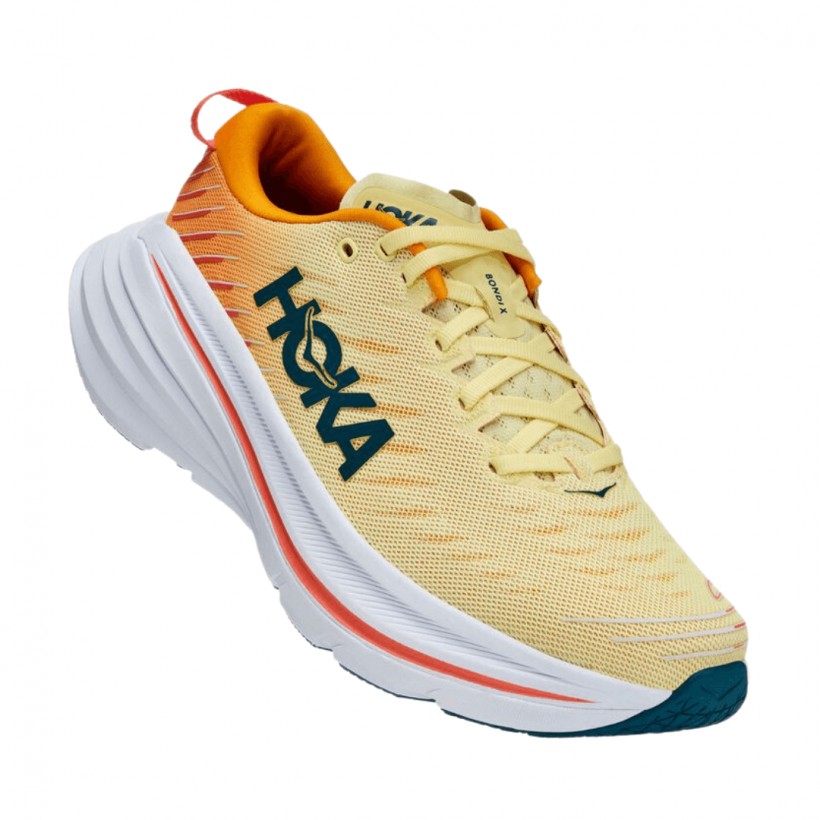 Hoka One One Bondi X Yellow Orange Shoes SS22