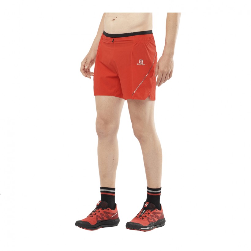 Salomon Sense Aero 5" Pantaloncini Rosso Grigio
