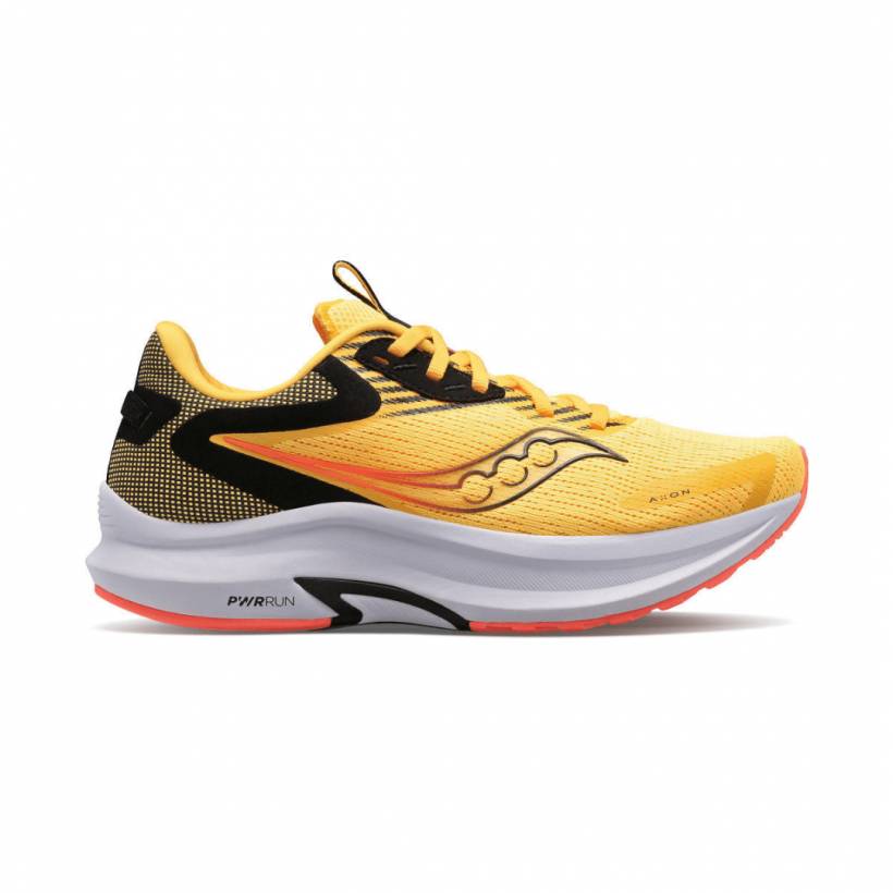 Chaussures Saucony Axon 2 Jaune Noir SS22