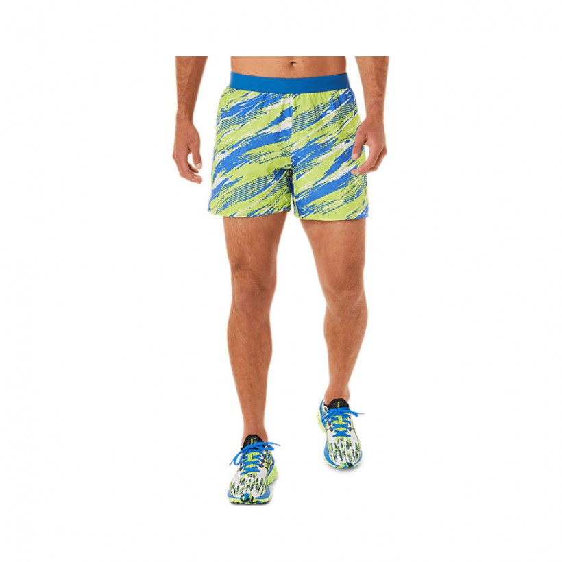 Pantalón Corto Asics Color Injection Verde Azul