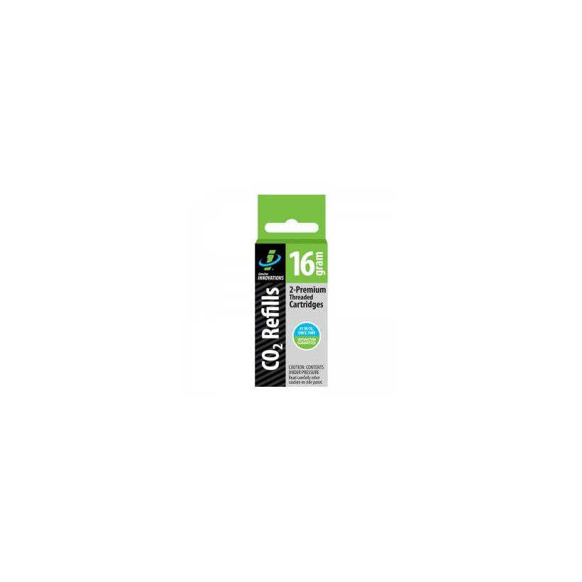 Pack de 2 CO2-16 gram threaded