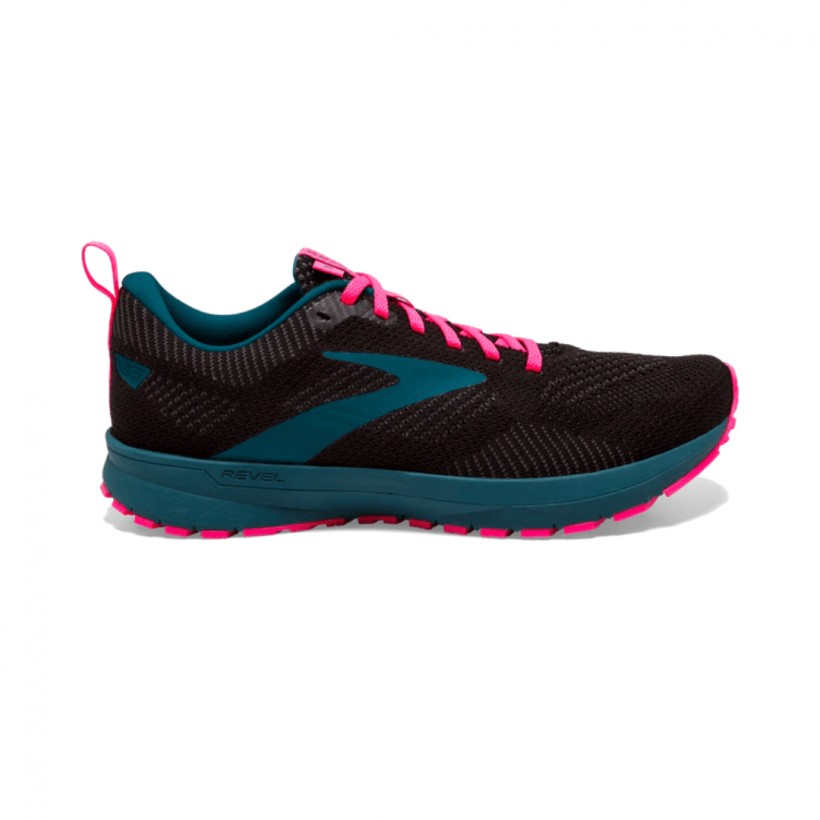 Brooks Revel 5 Black Blue Pink Women's Shoes SS22