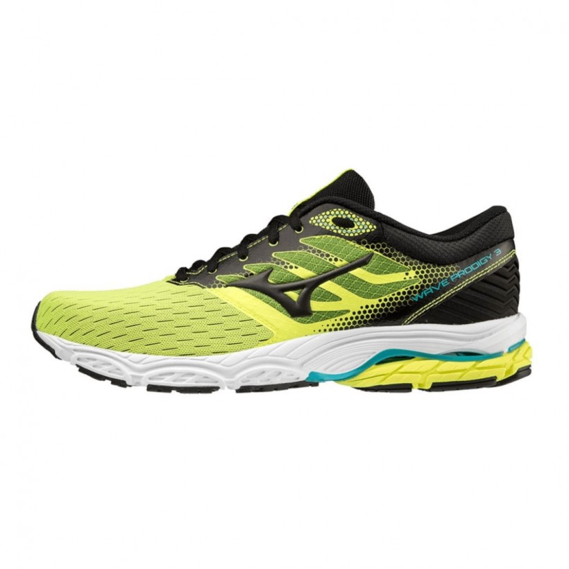 Chaussures Mizuno Wave Prodigy 3 Jaune Noir SS22