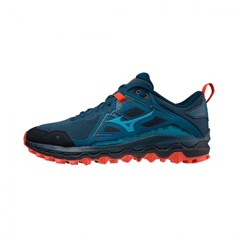 Mizuno Wave Mujin 8 Shoes Blue Red SS22