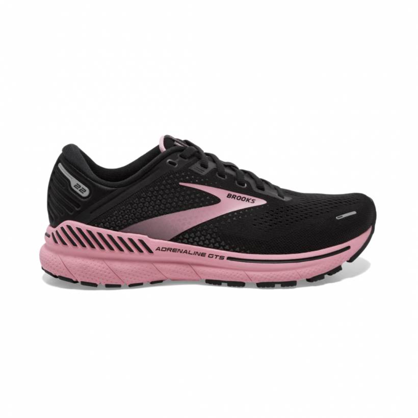 Chaussures Brooks Adrenaline GTS 22 Noir Rose Femmes SS22
