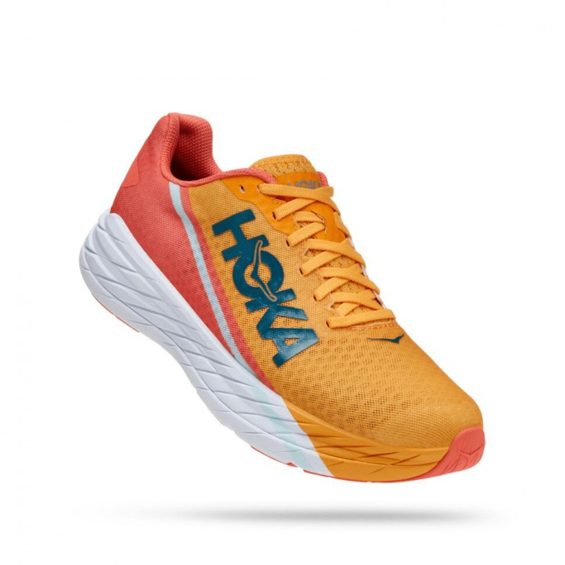 Hoka One One Rocket X Shoes Orange Coral Unisex SS22