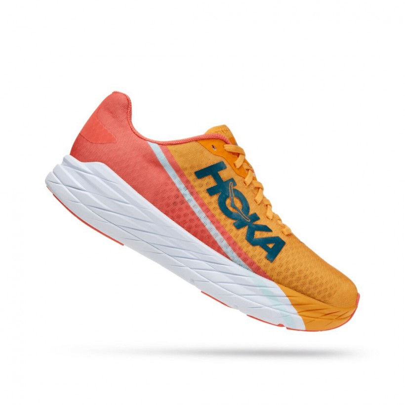 Hoka One One Rocket X Shoes Orange Coral Unisex SS22